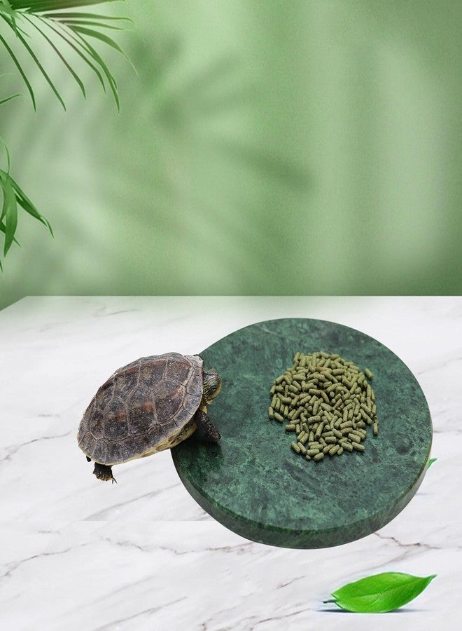 Oooct Reptile Basking Platform, 5.9 inch Natural Marble Tortoise Feeding Slate, Rock Food Bowl for Turtle Lizard Bearded Dragon Gecko Snake Hermit Crab, Tank Aquarium Terrarium Habitat Decor - Image 4